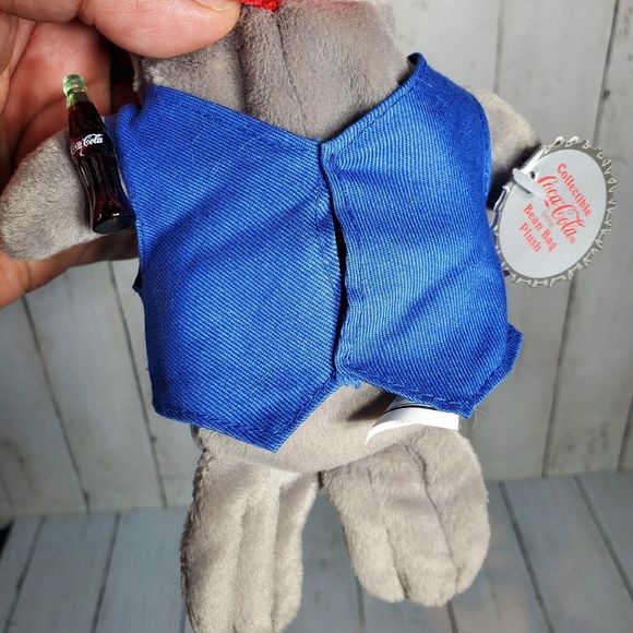 COCA-COLA 1998 Bean Bag Plush SEAL in Delivery Outfit Cap COKE vintage Rare - Picture 7 of 12